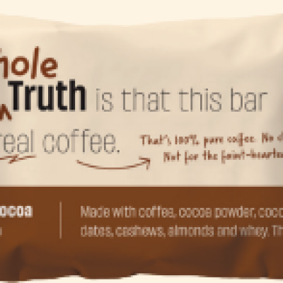 Coffee Cocoa Protein Bar - Mocha Energy | 15g Protein + Natural Caffeine | Vegan | Zero Suga